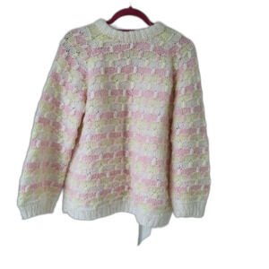 Hand Knit Sweater - Lovely Pastel Shades